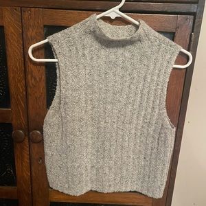 Mock turtle neck crop top